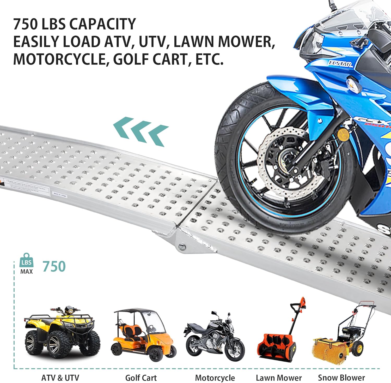 かず KOLO パワースポーツ ローディングスロープ 7.5フィート ピックアップ