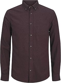 قميص ميلانج كلاسيكي بأكمام طويلة للرجال من جاك اند جونز