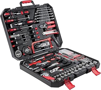 Staunch Tool Kit | 200 Piece Home and Office Tool Set | Complete Starter Tool Kit Set & Organiser Tool Box with Tools Included | General Household Tool Kits for Home with DIY Tools in Tool Case