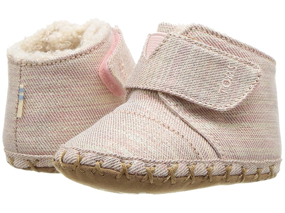 

TOMS Kids Cuna (Infant/Toddler) (Rose Cloud Twill Glimmer) Girl's Shoes