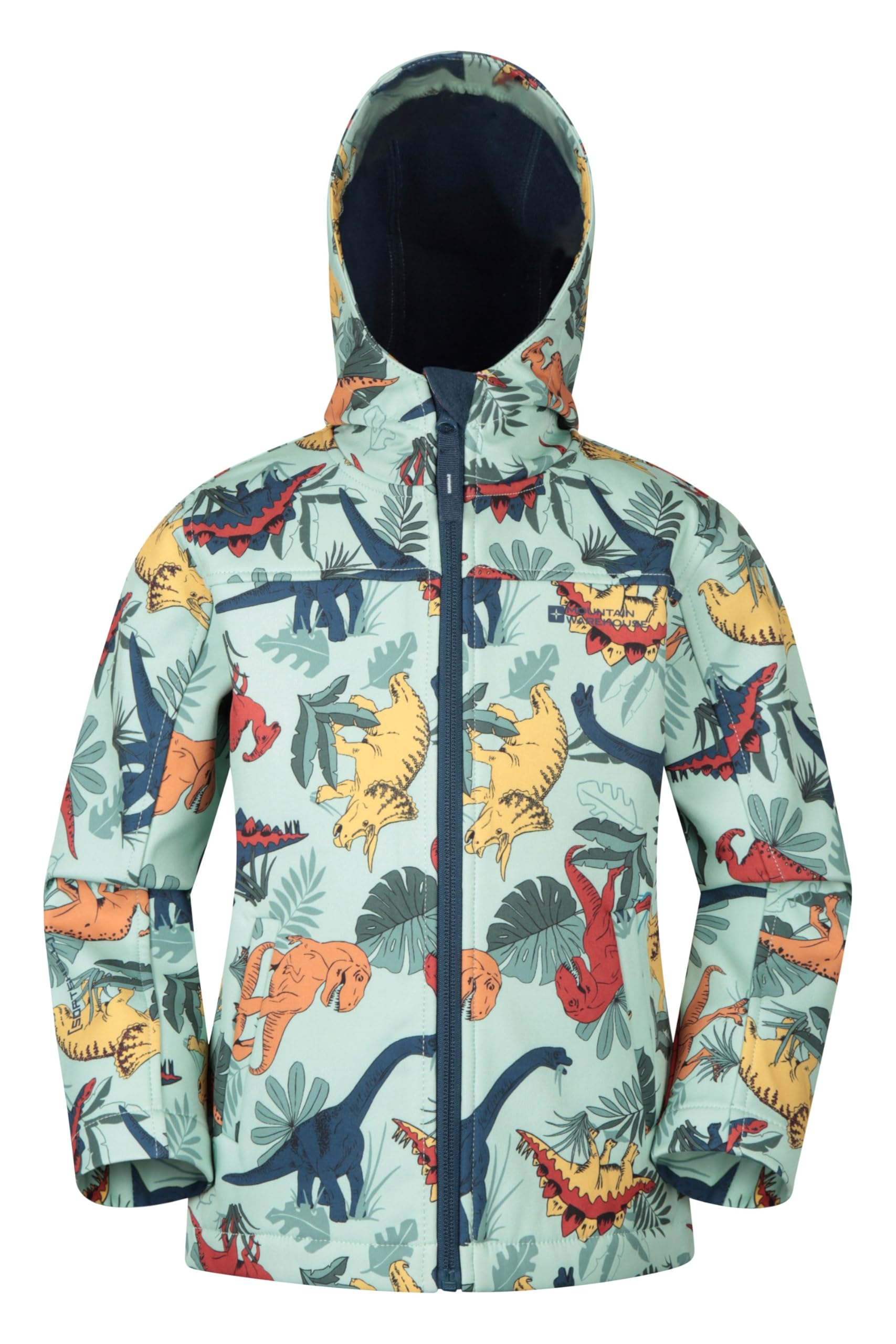 Mountain Warehouse Exodus Kids Softshell Jacket - Breathable, Wind & Water Resistant, Fleece Lined Coat, For Boys & Girls - Best For Sping Summer & Hiking — view 11