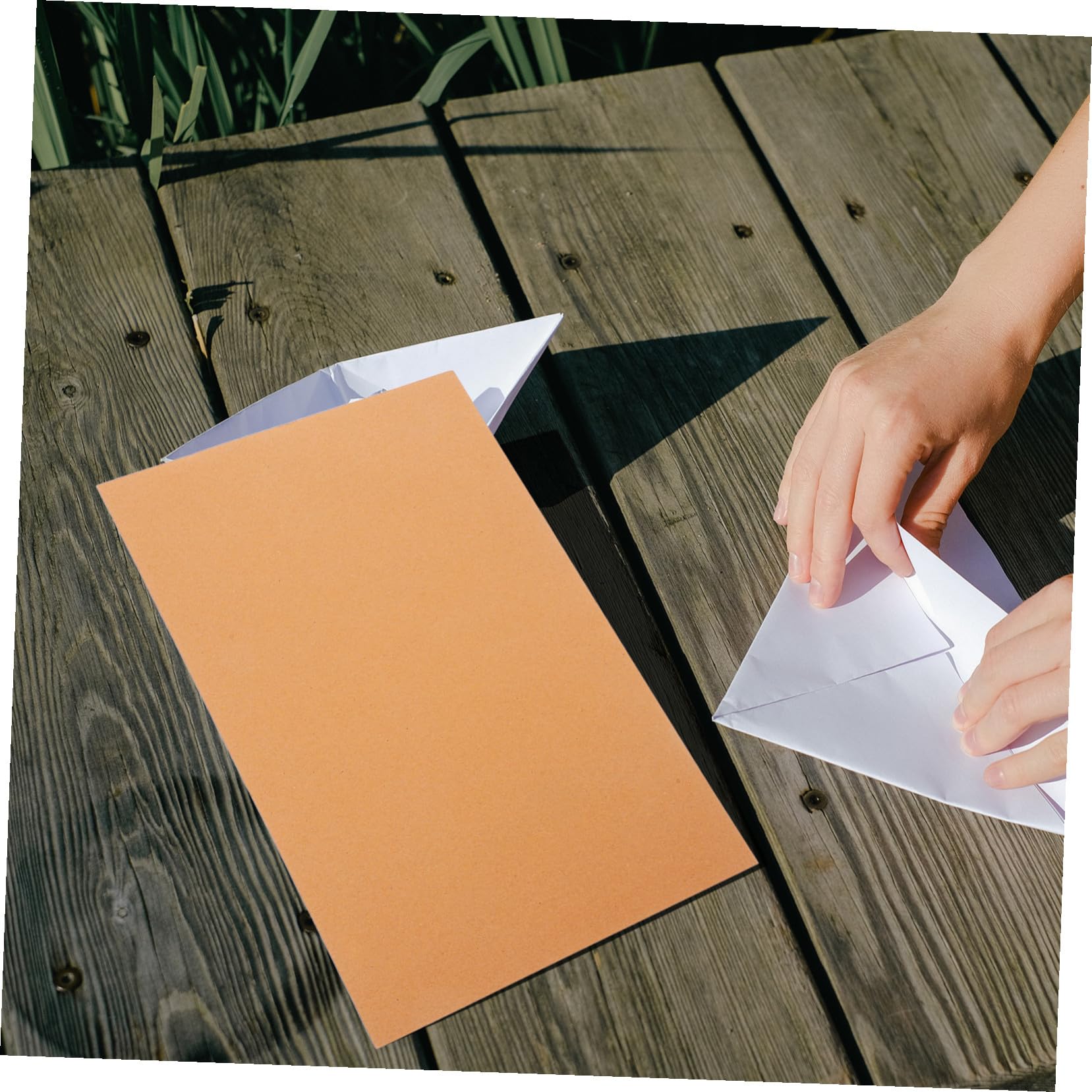 Papel Kraft A4 en Blanco para Manualidades, 100 Hojas, 200g