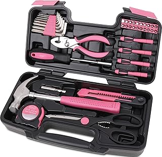 Apollo Tools Original 39 Piece General Household Tool Set in Toolbox Storage Case with Essential Hand Tools for Everyday
