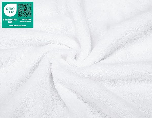American Soft Linen Luxury Washcloths for Bathroom, 600 GSM 100% Cotton 4 Piece Turkish Wash Cloth Set, 13x13 in Soft Rags for Body and Face, White Washcloths - 3
