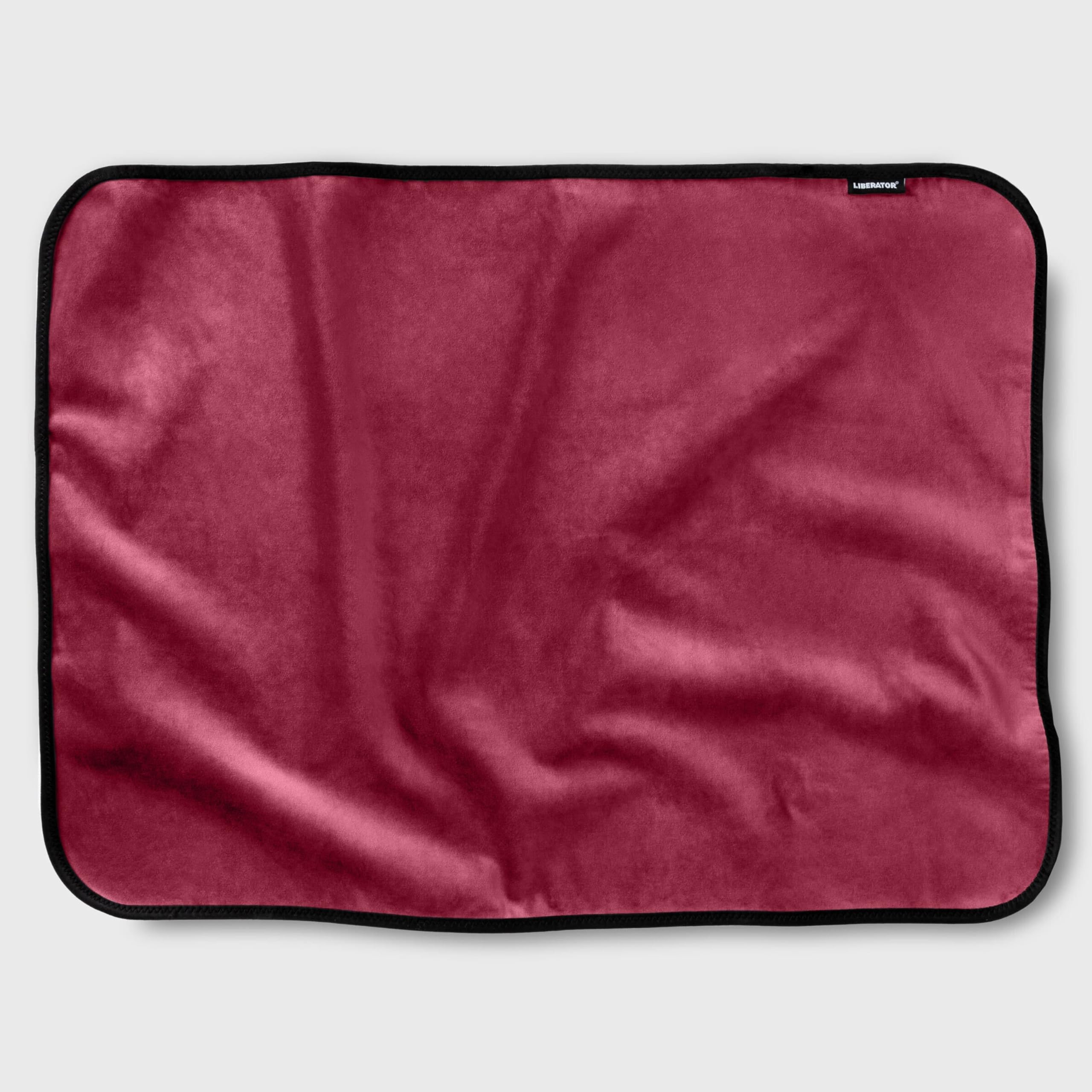 Liberator Fascinator Throw - Moisture-Proof Sensual Blanket, Mini Size, Microvelvet Black: Merlot Mini