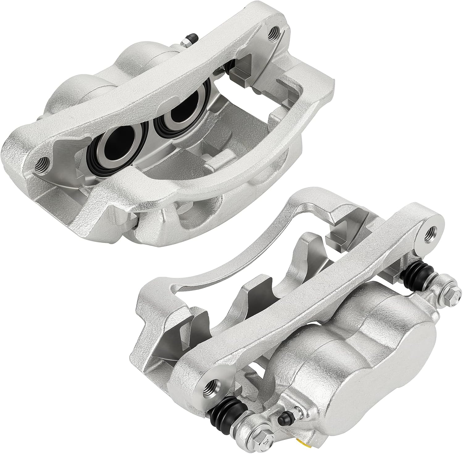 Front Disc Brake Caliper Assembly with Bracket fit for 2000-2005 Ford Excursion,1999-2004 Ford F-250 F-350 Super Duty, Front Right and Left Caliper set with 2PC, 18-B4790 + 18-B4791