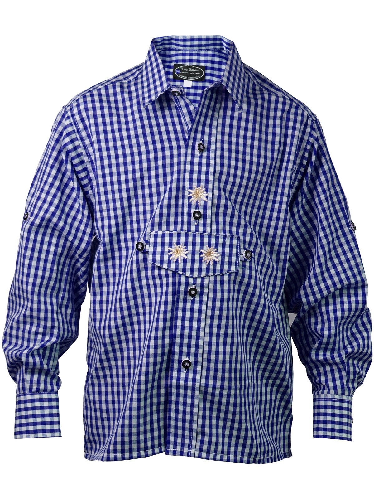 Harrys-Collection Jungen Kariertes Trachtenhemd aus 100% Baumwolle