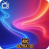 Abstract Neon Spectrum Sleep Harmony for Fire TV