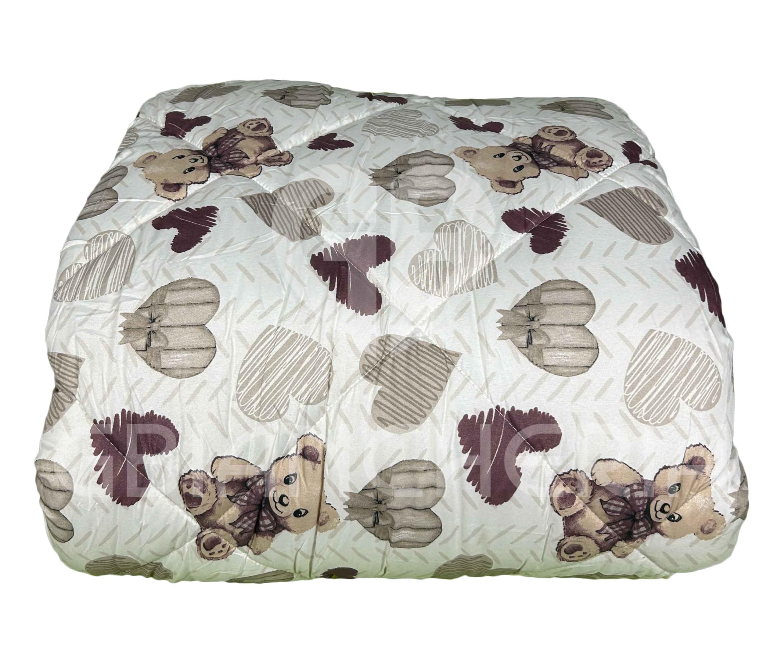 Trapunta Matrimoniale Invernale 250x250 cm – Piumone Caldo Due Piazze 300 g/m², Piumino Anallergico e Traspirante in Morbida Microfibra, Coperta Letto Moderna con Fantasie Colorate (Orsetti)