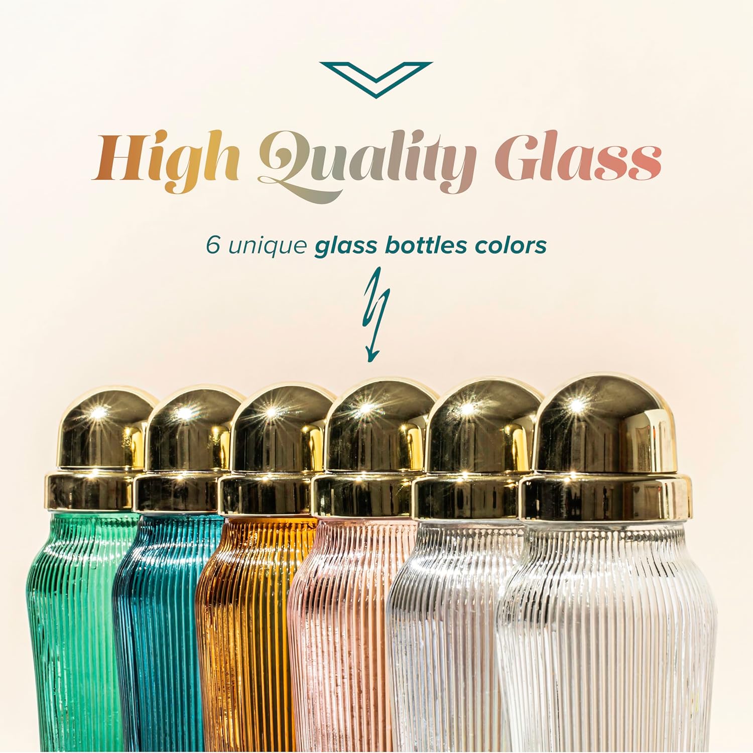 The MixMaster Cocktail Shaker with Strainer and Jigger Measuring Cap - Art Deco Leakproof Glass Drink Mixer for Crafting Cocktails - Innovative Home Bartending Supplies and Accessories - Green - Image 9