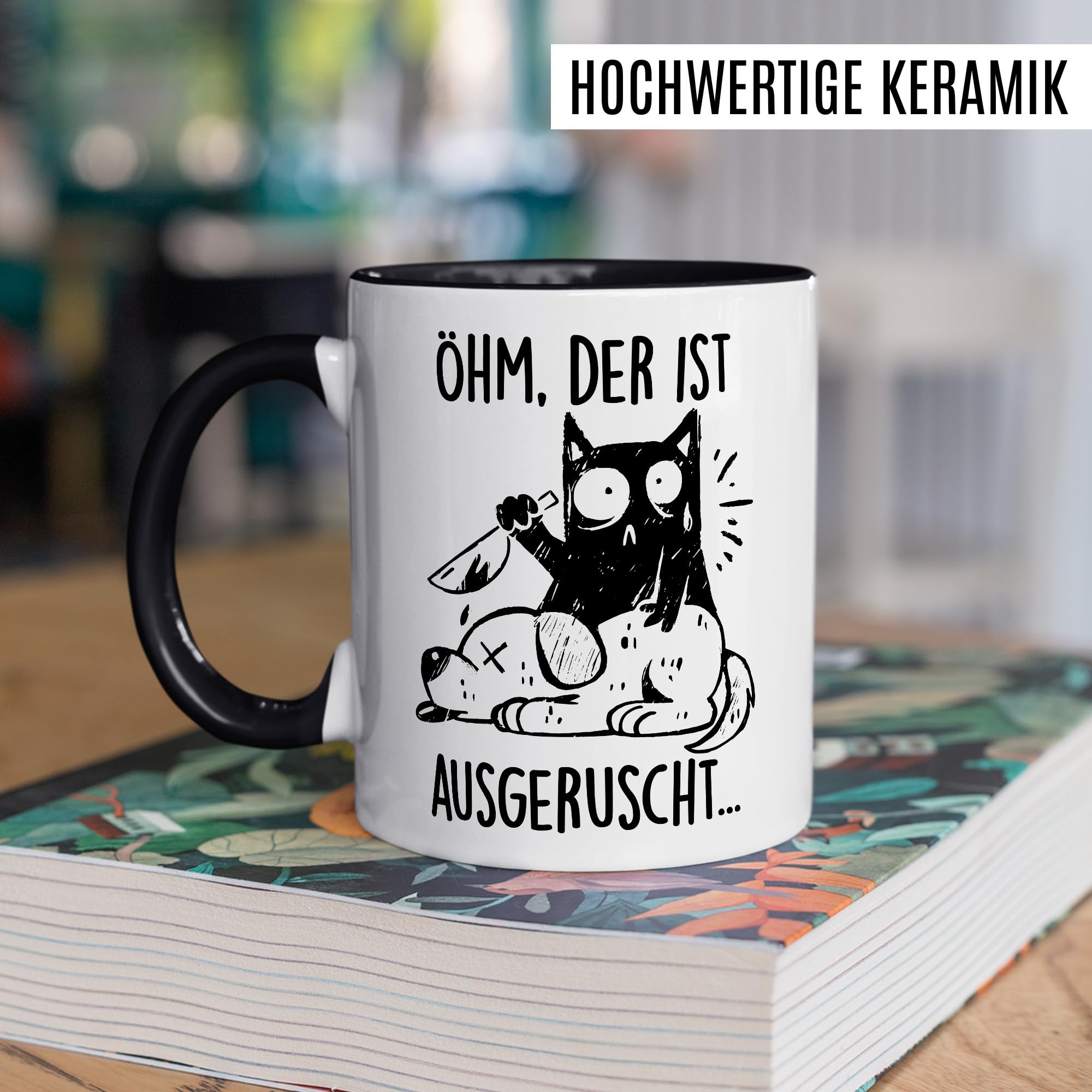 Tazza "Ohm, Che è Scivolato..." Gatto: La Tazza Perfetta Per Amanti Dei Gatti Con Umorismo! Regalo Originale Per Mamma O Amica, 330ml, Stampa Fronte/retro, Lavabile In Lavastoviglie. - 2