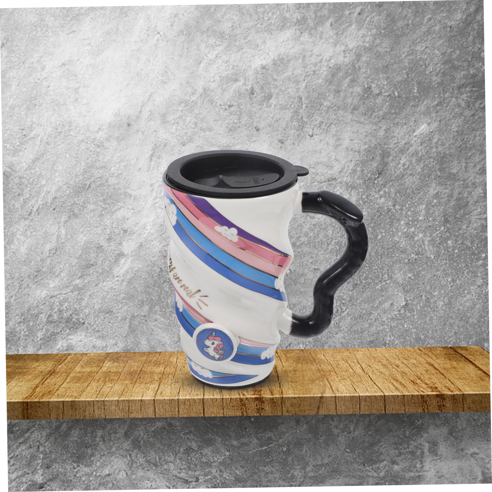 Alipis Tazza da Caffè con Coperchio Divertente Design in Ceramica per Ragazzi E Ragazze Tazza da Tè Riutilizzabile Stili multipli