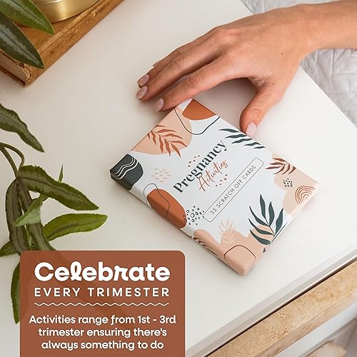 Miniatura 4 de Astralux 35 divertidas actividades para rascar durante el embarazo. Crea recuerdos eternos de tu embarazo. Regalo único para futuras mamás