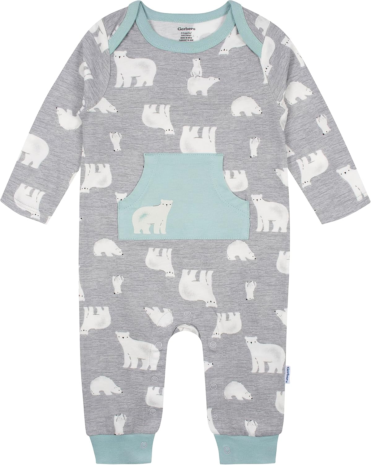 Gerber Baby Boys' Long Sleeve Jumpsuit (2 Pack) - Image 3