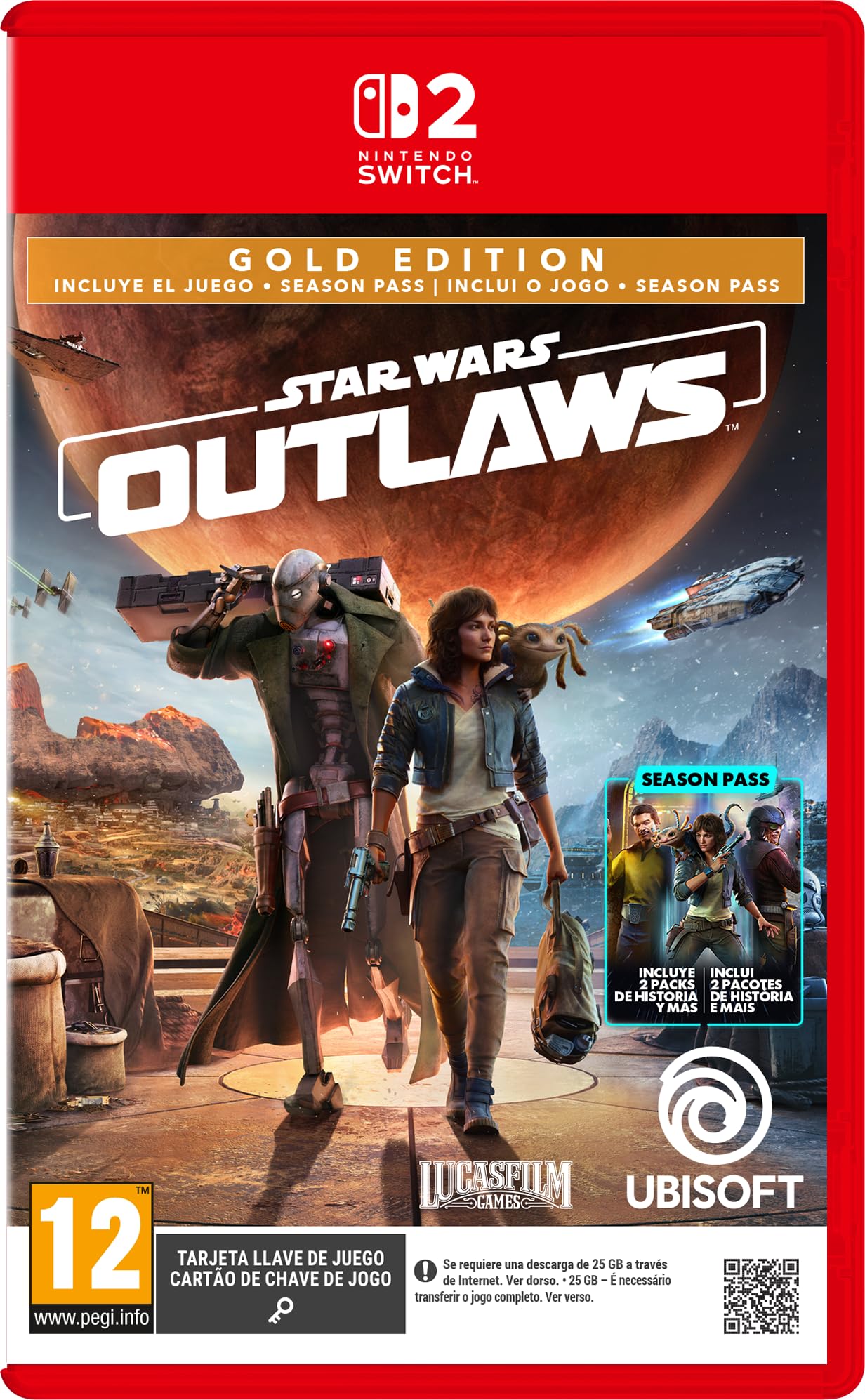 Consigue Star Wars Outlaws Gold Edition para Switch 2