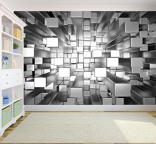 Miniatura 4 de FLFK Murales de pared extruidos abstractos en 3D, papel tapiz autoadhesivo para despegar y pegar, póster grande para sala de estar, dormitorio,