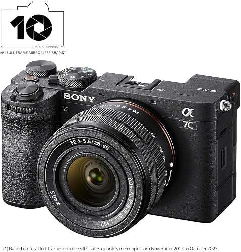 Sony Alpha 7C II Compact Full-Frame Mirrorless Camera with 28-60mm Lens (33MP, r4K 60p Video, AI Autofocus, 7-stop IBIS, Vari-Angle Screen - Ideal for Hybrid Creators, Travel, Vlogging & Content) - 2