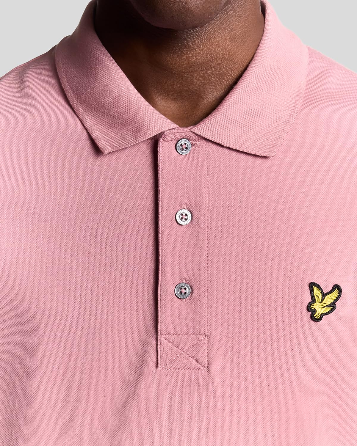 Lyle & Scott SS - Polo liso, X871 Garden Rose, S