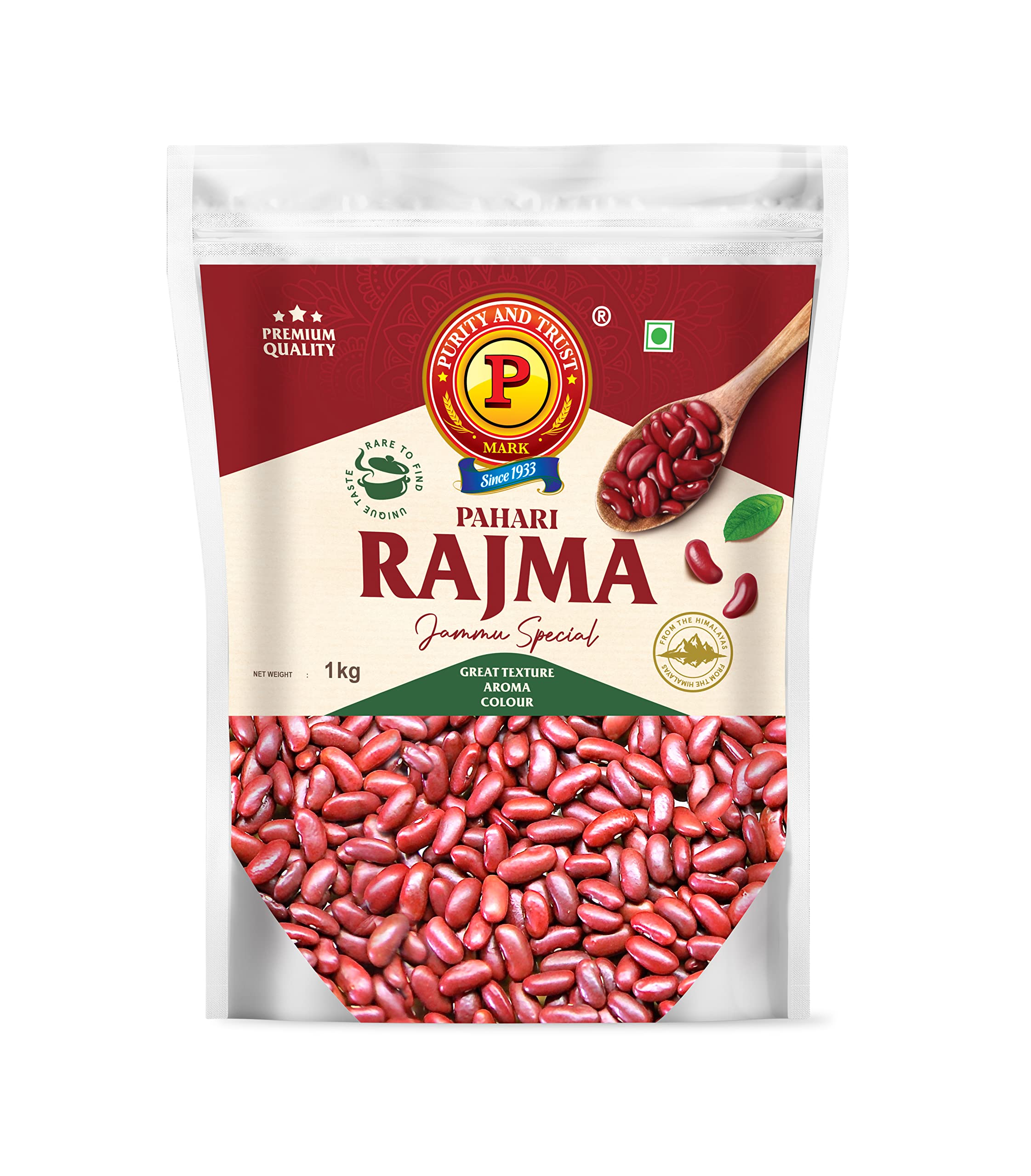 P Mark Jammu Rajma 1 kg | Pahadi Rajma | Red Kidney Beans | Rajma | Unpolished and Natural | Bhaderwhai Rajma (B0C1C6C58S) Amazon Price History, Amazon Price Tracker