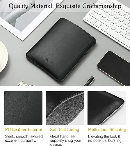 Miniatura 3 de Moko Funda delgada compatible con Kindle Paperwhite 2021Fire de 7 pulgadas 2022 de 6.8 pulgadas, funda de piel sintética antiarañazos, forro de