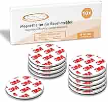 Supporto Magnetico Per Rilevatori Di Fumo - 10 Pezzi Con Adesivo Forte, Senza Forare - Foto 6