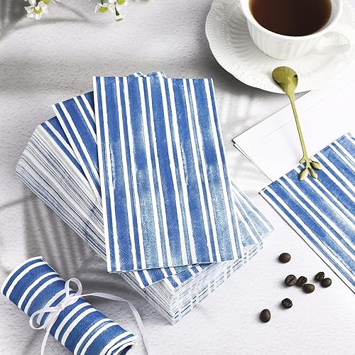Miniatura 2 de Colarr Servilletas de papel desechable de 3 capas para invitados, toallas decorativas de papel ligero, toallas de mano para baño, inodoro, polvo,