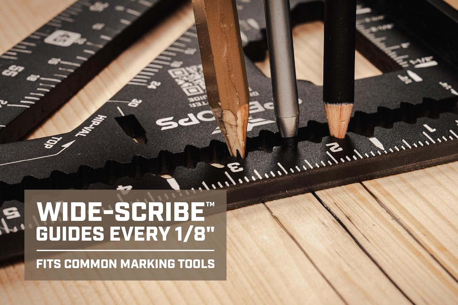 Spec Ops Tools Elite Series Fury 7.5” Rafter Square with Level Vial, Laser Etched & Stamped Markings, Rapid-Layout Features, Wide Heel, Integrated Compass Holes, Digital Rafter Calculator & Guide