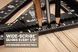 Spec Ops Elite Series Fury 7.5” Rafter Square with Level Vial, Laser Etched & Stamped Markings, Rapid-Layout Features, Wide Heel, Integrated Compass Holes, Digital Rafter Calculator & Guide – view 7