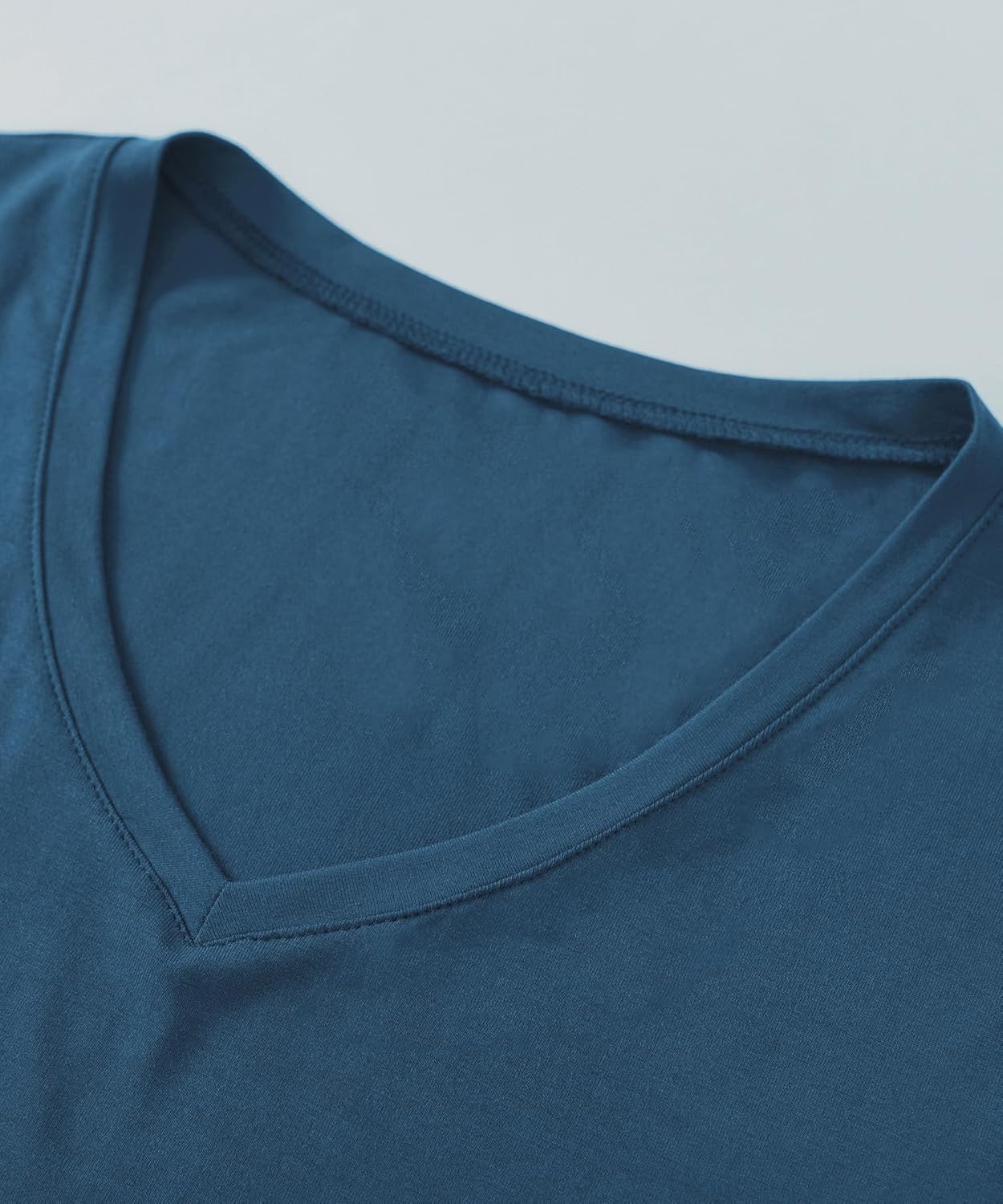 Latuza Women's Viscose Sleep T-Shirt V-Neck Pajamas Top - Image 4