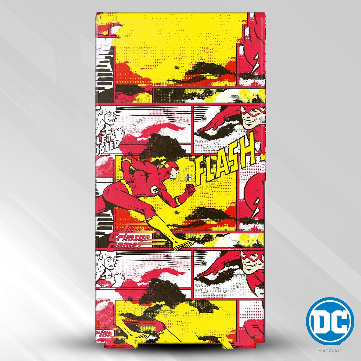 Head Case Designs Officially Licensed The Flash DC Comics Panel Collage Comic Book Art Game Console Wrap and Game Controller Skin Bundle Compatible With Xbox Series X