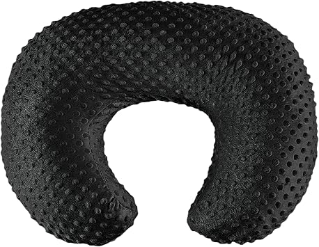 Nursing Pillow for Bottle and Breastfeeding, Ergonomic Comfort Nursing Essentials for Mom and Baby, Feeding Support Pillow with Removable Cover, Easier and Healthier Nursing Black