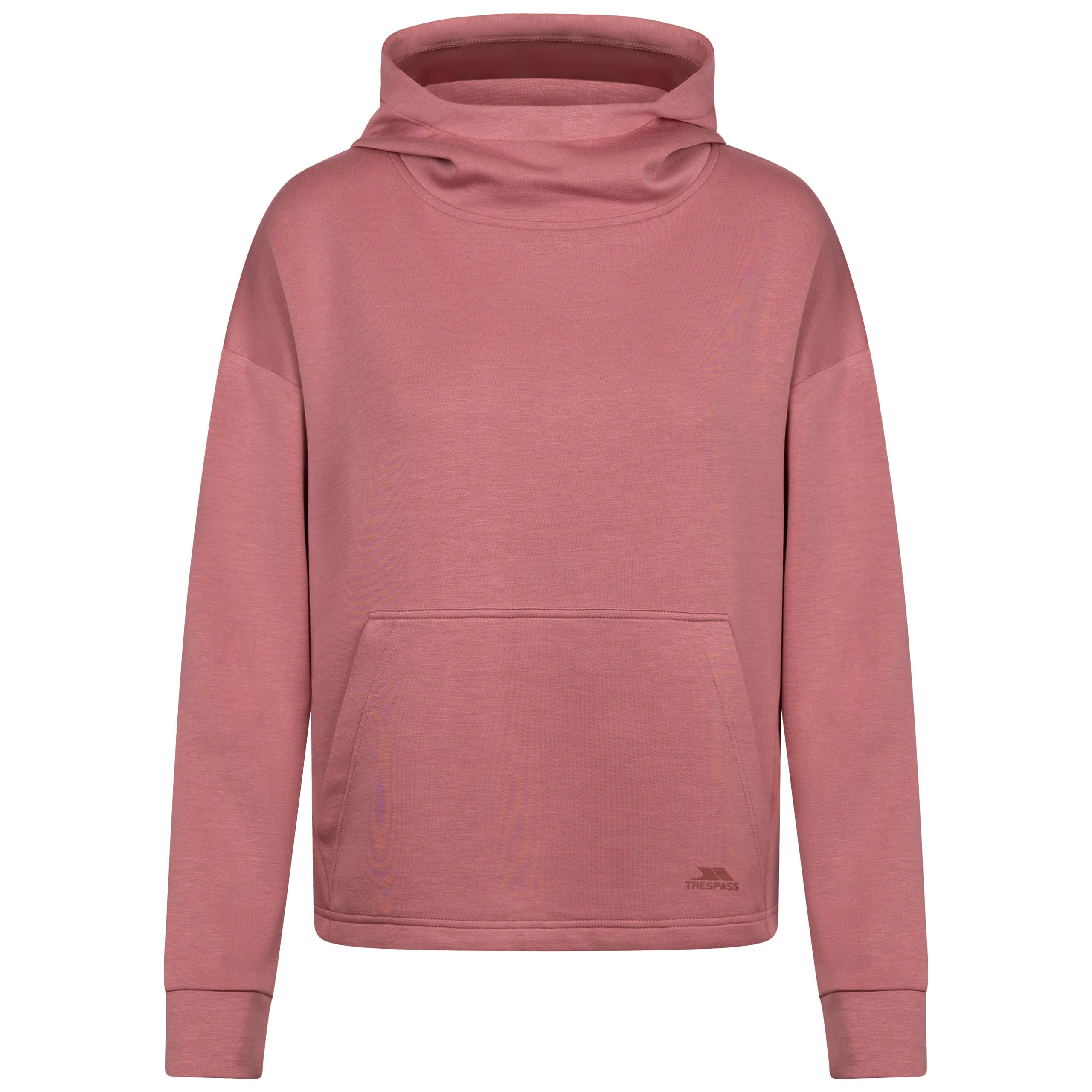Trespass Womens Active Hoodie Grayling - Long Sleeve Hooded Top, Pullover Sweatshirt with Pocket, Ladies Activewear Sportswear Hoodie, Quick Dry, Moisture Wicking