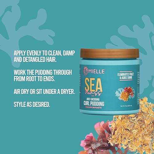Vista 3 de Mielle Organics Pudín de rizos antidesprendimiento de musgo marino