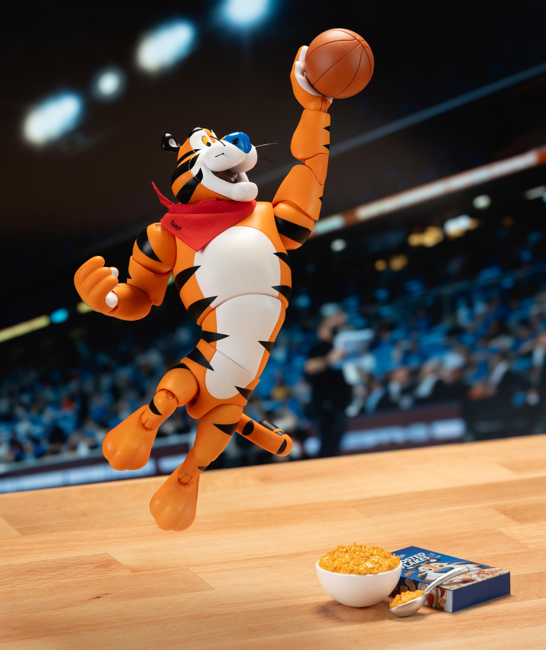 Jada Tony The Tiger Frosted Flakes 6" Action Figure, Highly Articulated, Collectible, Nostalgic Detail, Exclusive Packaging