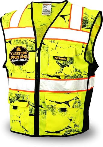 KwikSafety - UNCLE WILLYS WALL Safety Vest [Limited Edition Camo] Class 2 Reflective Vest ANSI OSHA Safety Vest for Men