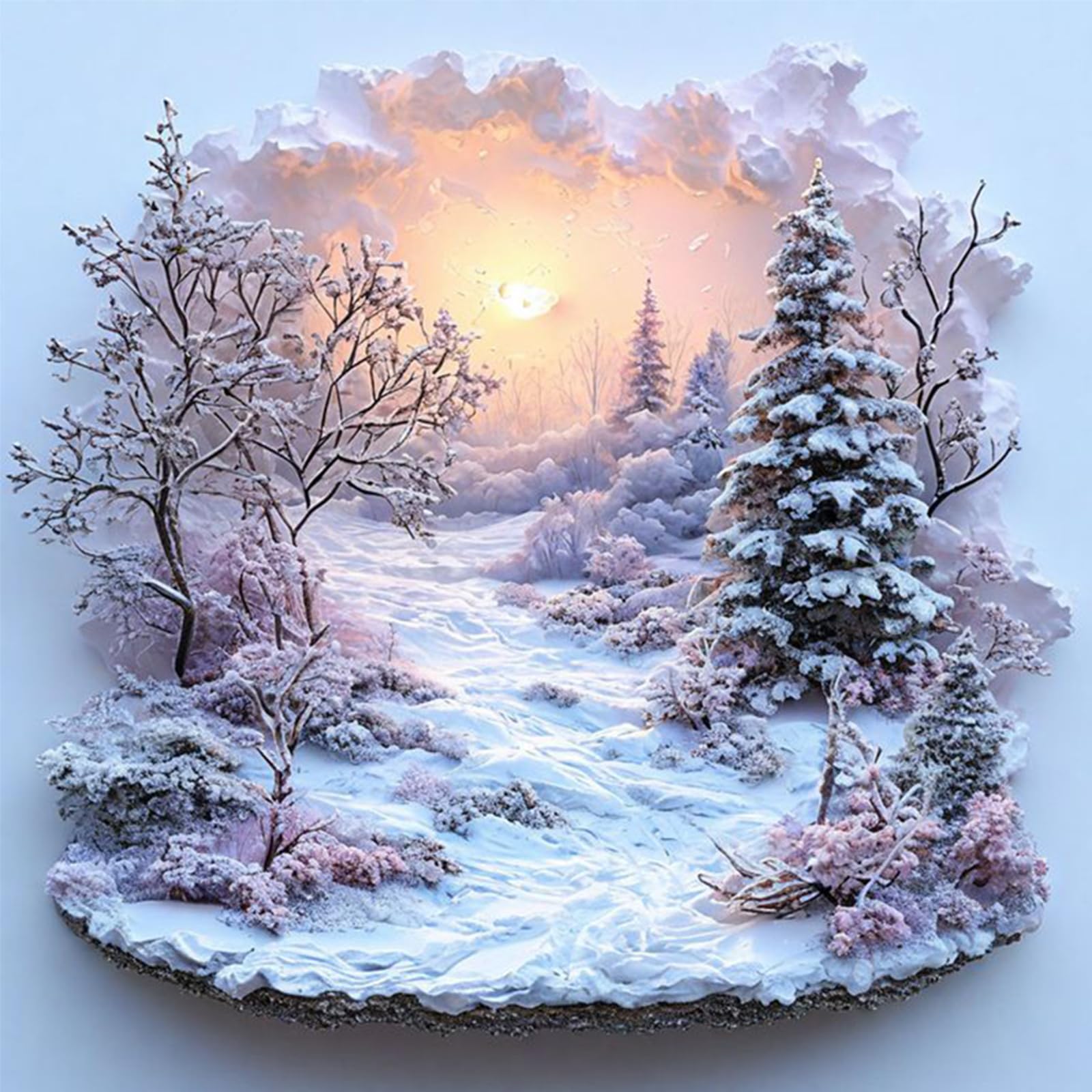 C Ross Stitch Kits Stamped, Landscape Full 11Ct 3 Strands Diy Ounted Embroidery Needlepoint Starter Kits Ross Stitch Patterns Arts Raft Kit For Beginners Adults Home Wall Decor 50X50cm
