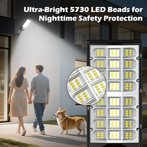 Miniatura 3 de Farolas solares para exteriores, iluminación LED solar del atardecer al amanecer, impermeable, gran angular, sensor de movimiento y control remoto,