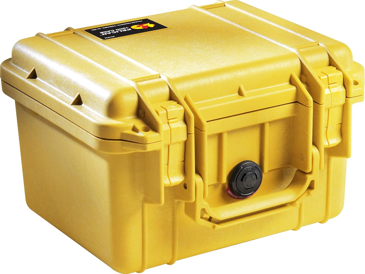 Pelican 1300 Case With Foam (Yellow)