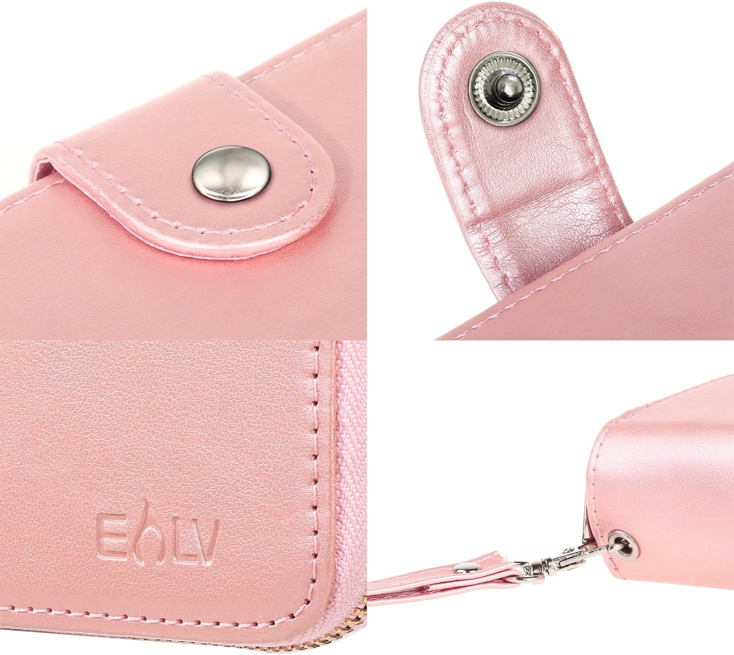 E LV Case for Google Pixel XL Case Cover PU Leather Flip Folio Wallet Purse Case Cover for Google Pixel XL - [Rose Gold]
