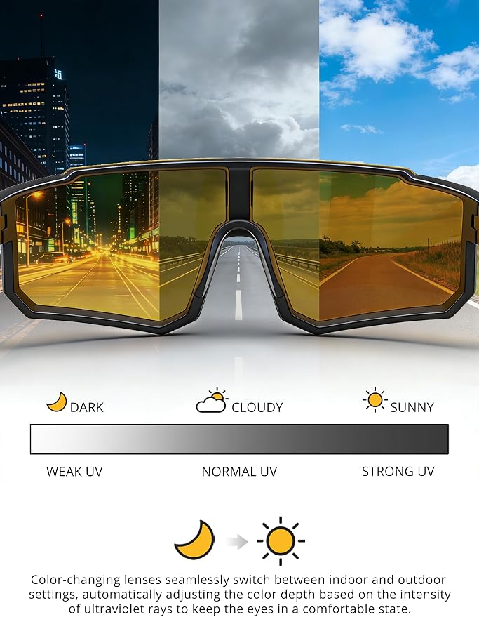 Gafas de sol deportivas polarizadas unisex con protección UV400 miniatura 3