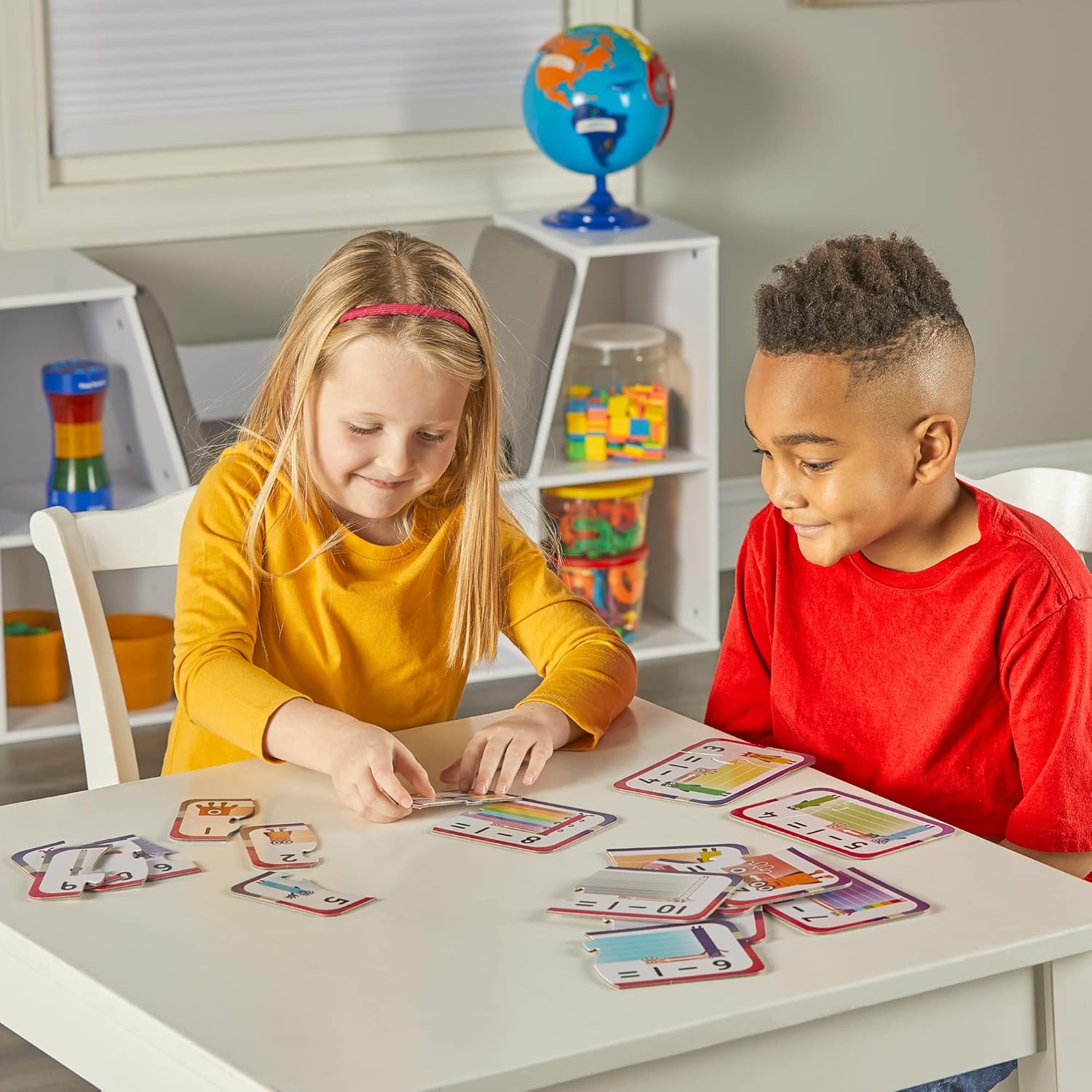Learning Resources Numberblocks Adding & Subtracting Puzzle Set, Ages 3+, 20 Self-Correcting Maths Puzzles, Based on TV Series