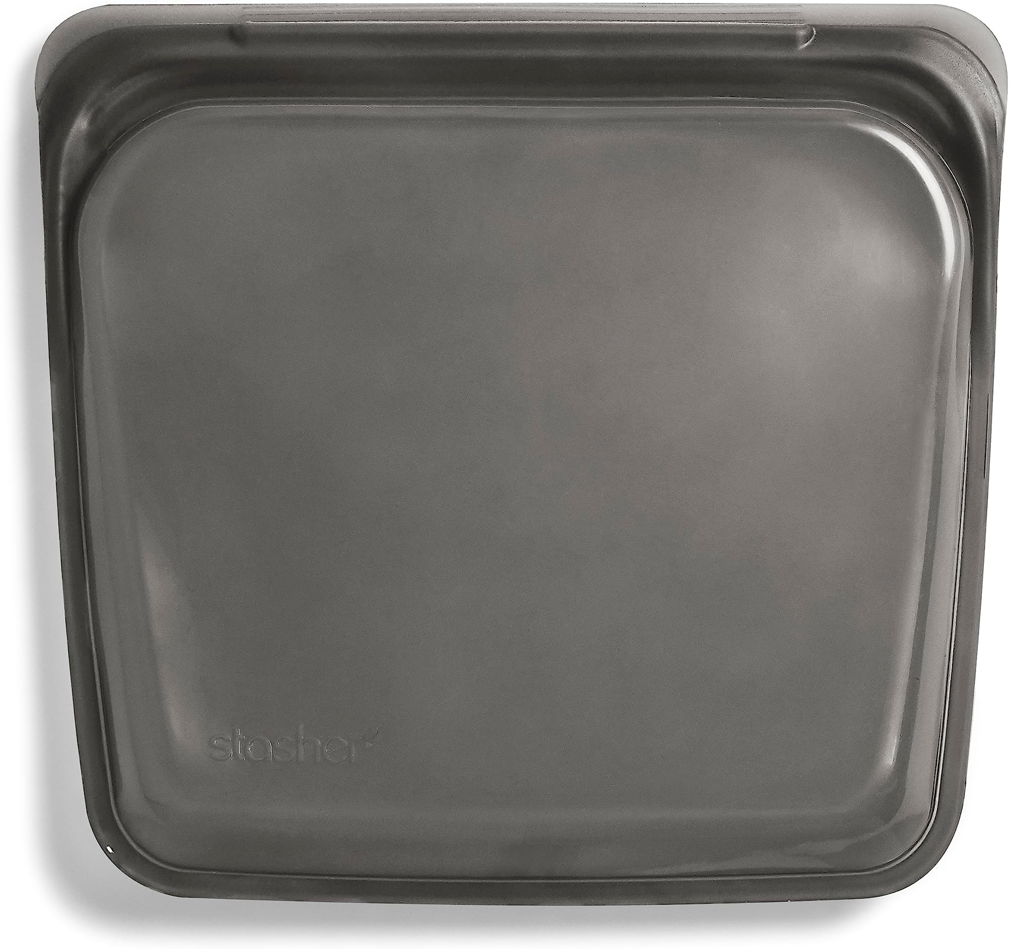 Stasher Platinum Silicone Food Grade Reusable Storage Bag, Black (Sandwich) | Reduce Single-Use Plastic | Cook, Store, Sous Vide, or Freeze | Leakproof, Dishwasher-Safe, Eco-friendly | 28 Oz