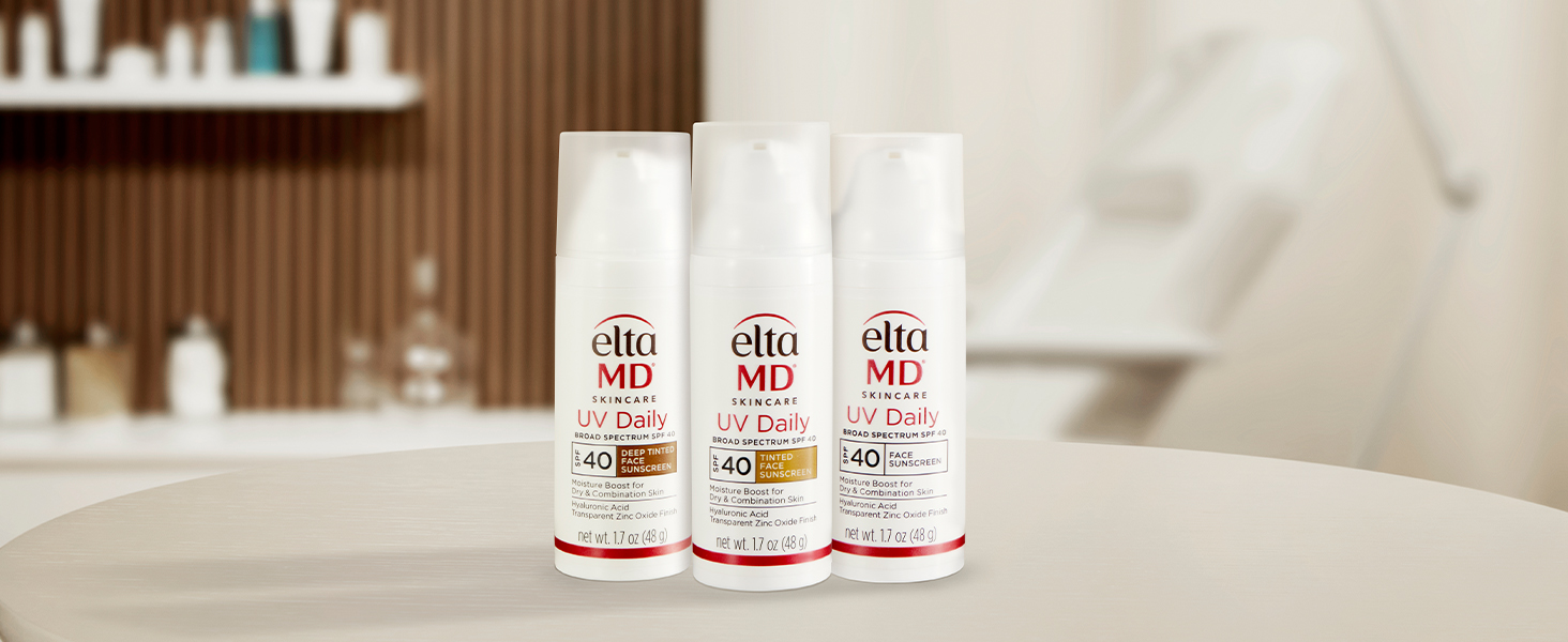 EltaMD UV Daily Face Sunscreen Moisturizer with Zinc Oxide, Daily Face Moisturizer with SPF, Great for Dry, Combination, and Normal Skin