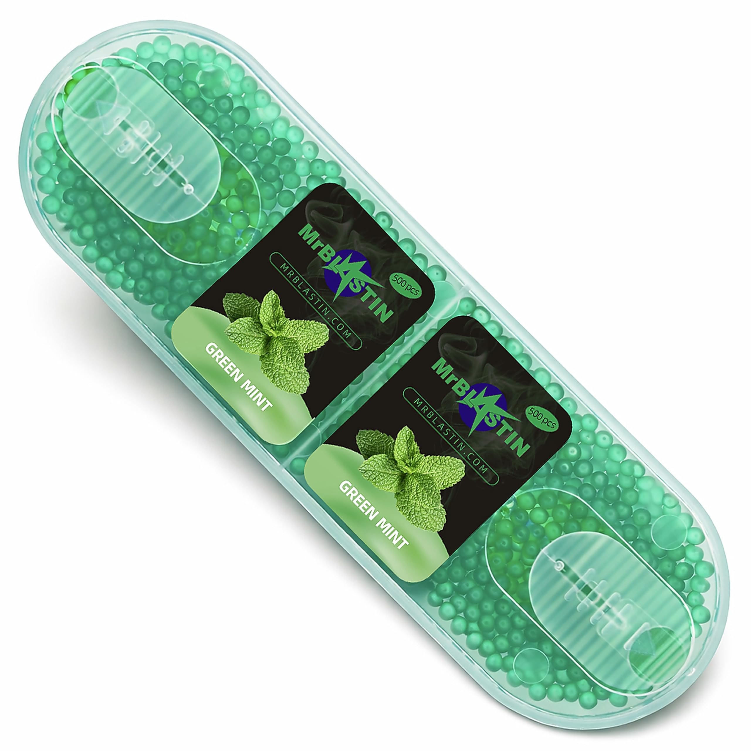 Lot de 1000 boules de menthe verte, arôme pour cigarettes - Insertion de pointes filtrantes - Menthol - Capsules à saveur forte