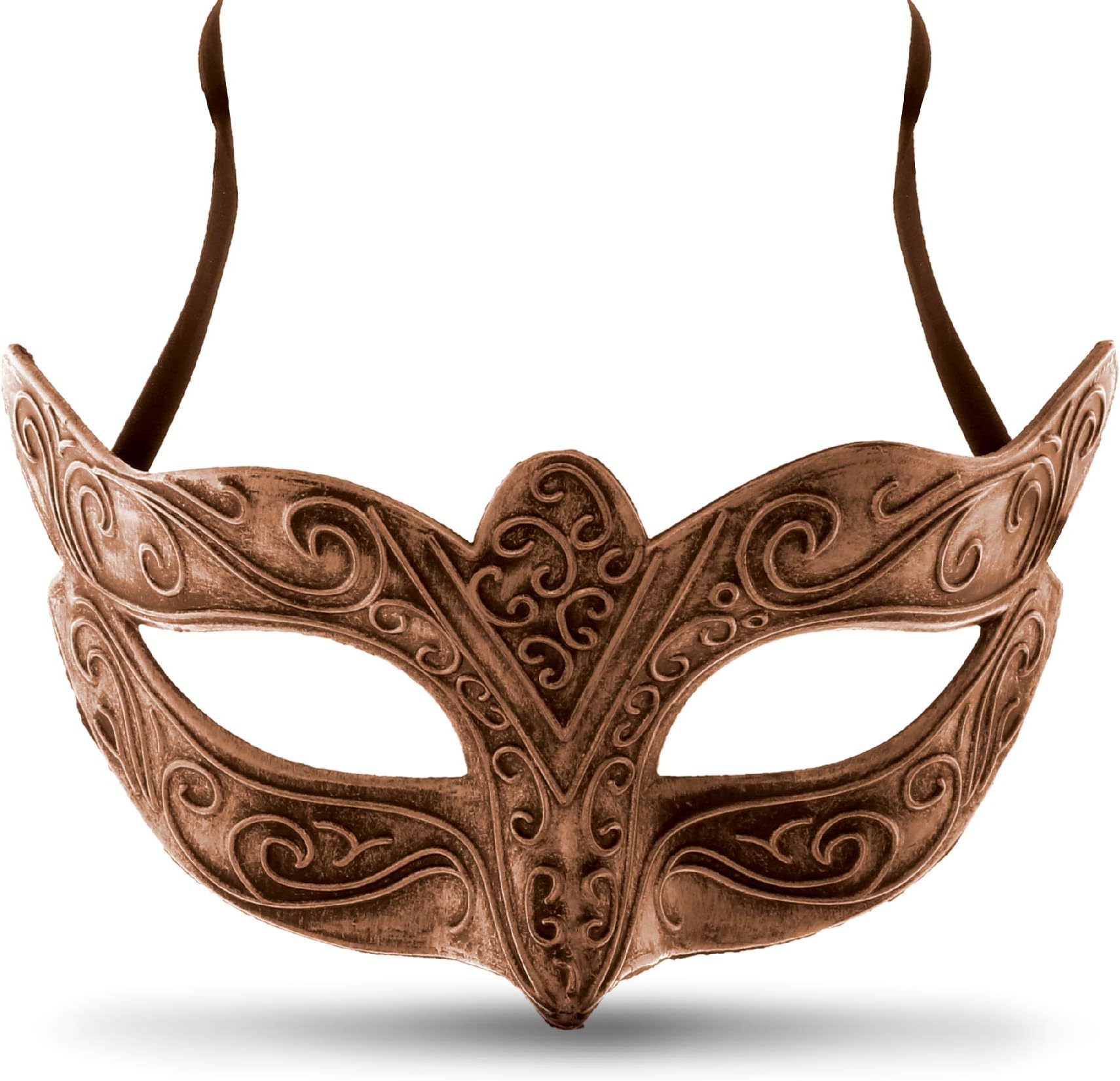Steampunk Metallic Venetian Masquerade Phantom Mask