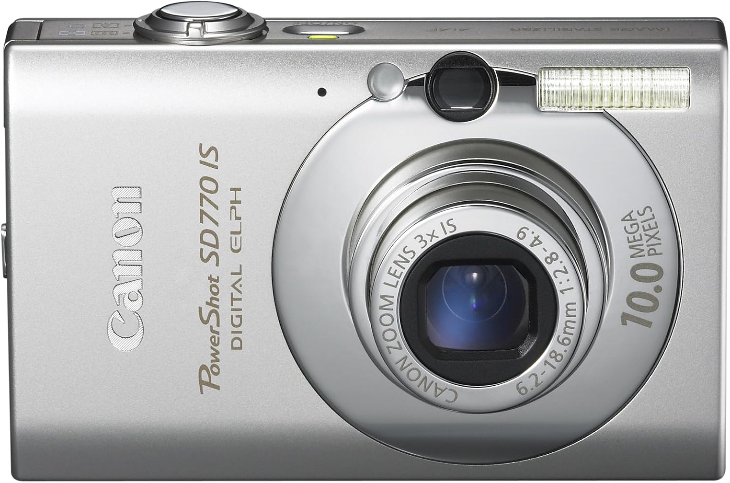 Canon PowerShot SD770 IS 10MP Digital Camera with 3x Optical Image Stabilized Zoom (Silver)