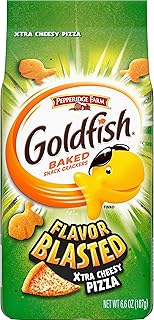 Goldfish Flavor Blasted Xtra Cheesy Pizza Crackers, 6.6 oz. Bag
