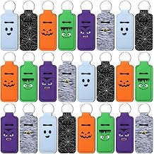 Kenning 24 Pcs Halloween Lip Balm Holder Keychain Party Favor Gift