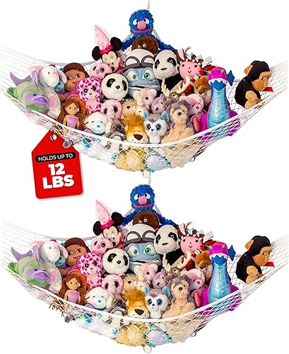 Miniatura 47 de Almacenamiento para animales de peluche "Stuffie Party Hammock" Blanco,Negro,Gris,Verde,Azul claro,Morado