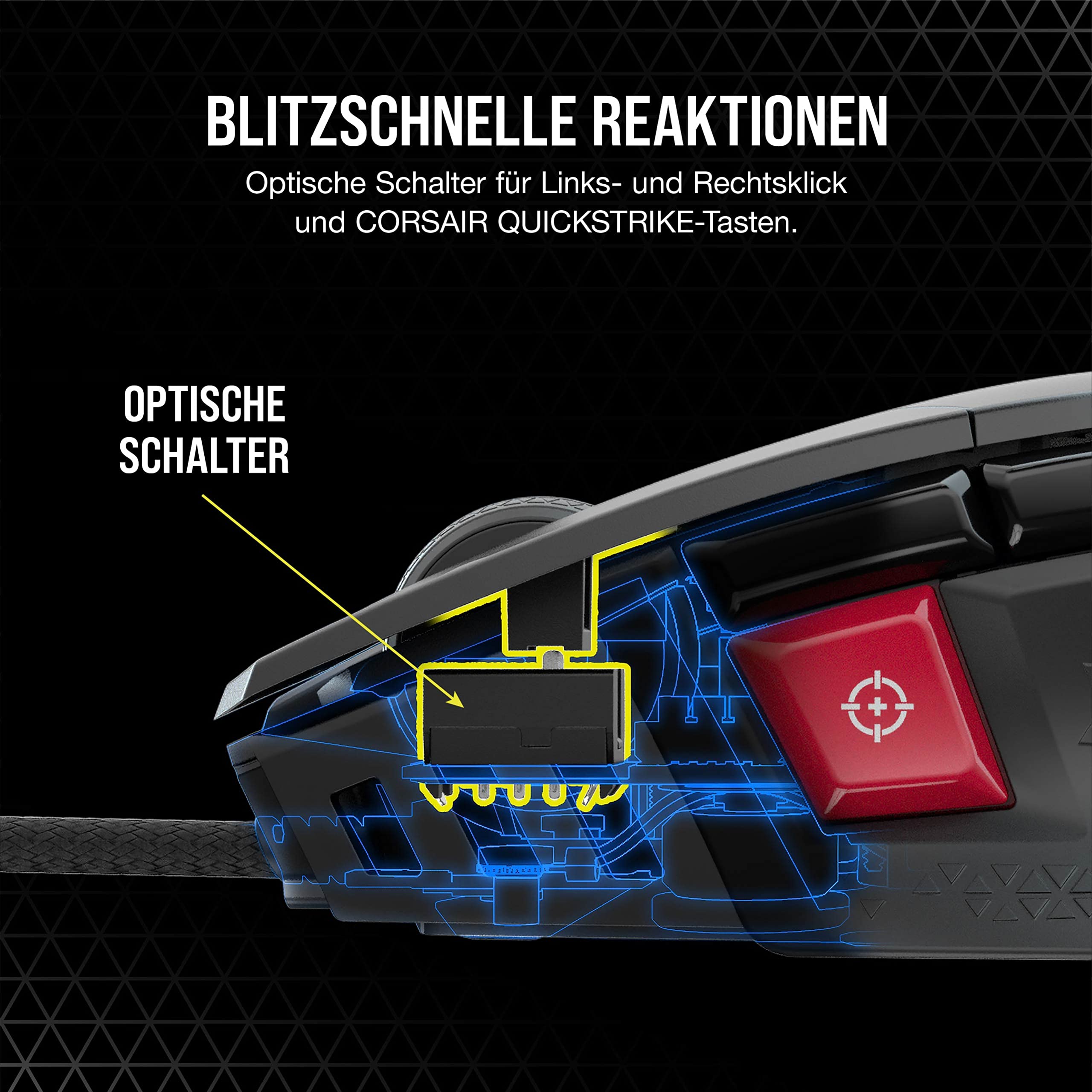 Corsair M65 RGB Ultra Wired Tunable FPS Gaming Mouse Schwarz